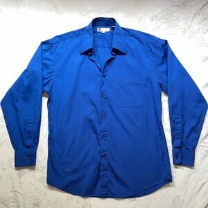 Bachrach Blue Button Down Dress Shirt